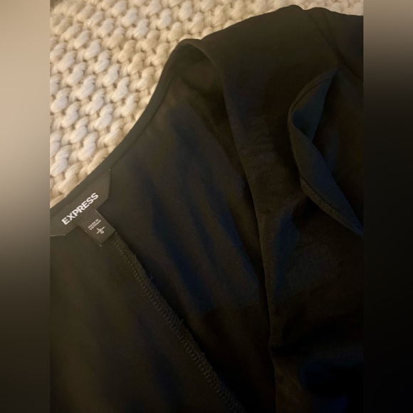 Express Faux-Wrap Ruffle Mini Dress - Picture 3 of 7